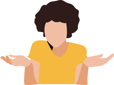 Woman Shrugging Illustration